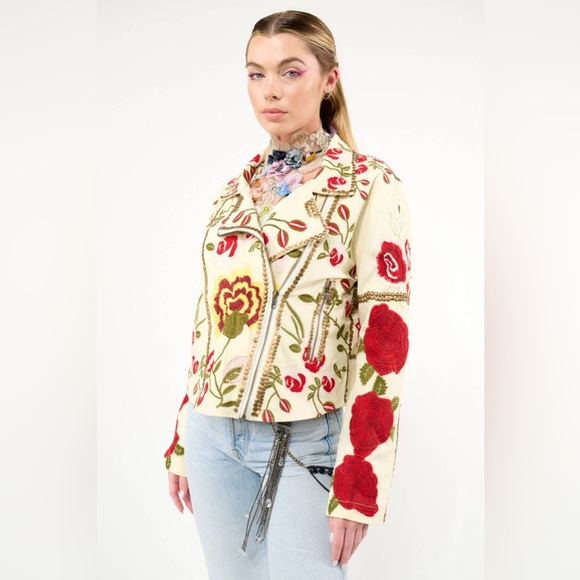 Aratta Carmen Embroidered Jacket: Ivory, L, NWT - Picture 7 of 9